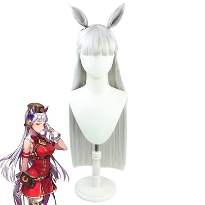 【In Stock】Uma Musume: Pretty Derby Season 2 Gold Ship White Cosplay Wig