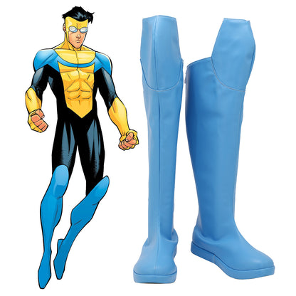 Invincible Mark Grayson blue Shoes Cosplay Boots