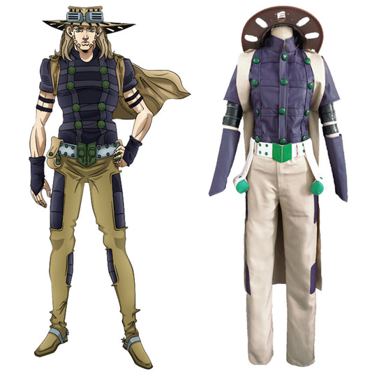 JoJo's Bizarre Adventure: Steel Ball Run Gyro Zeppeli Cosplay Costume - B Edition