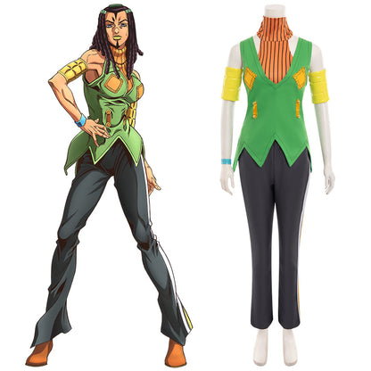 JoJo's Bizarre Adventure: Stone Ocean Anime Hermes Costello Halloween Cosplay Costume