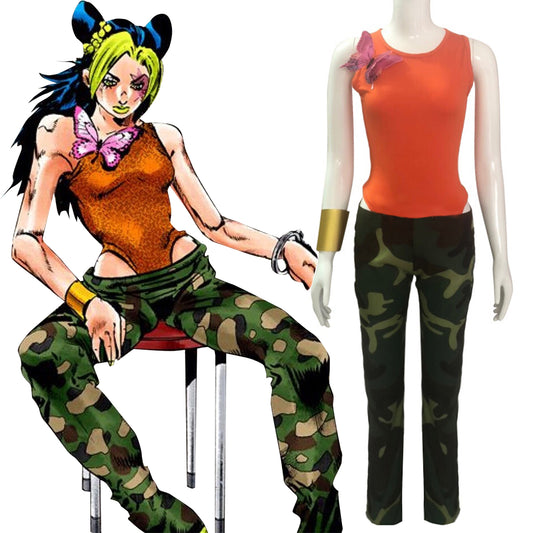 JoJo's Bizarre Adventure: Stone Ocean Jolyne Cujoh 14 Years Cosplay Costume