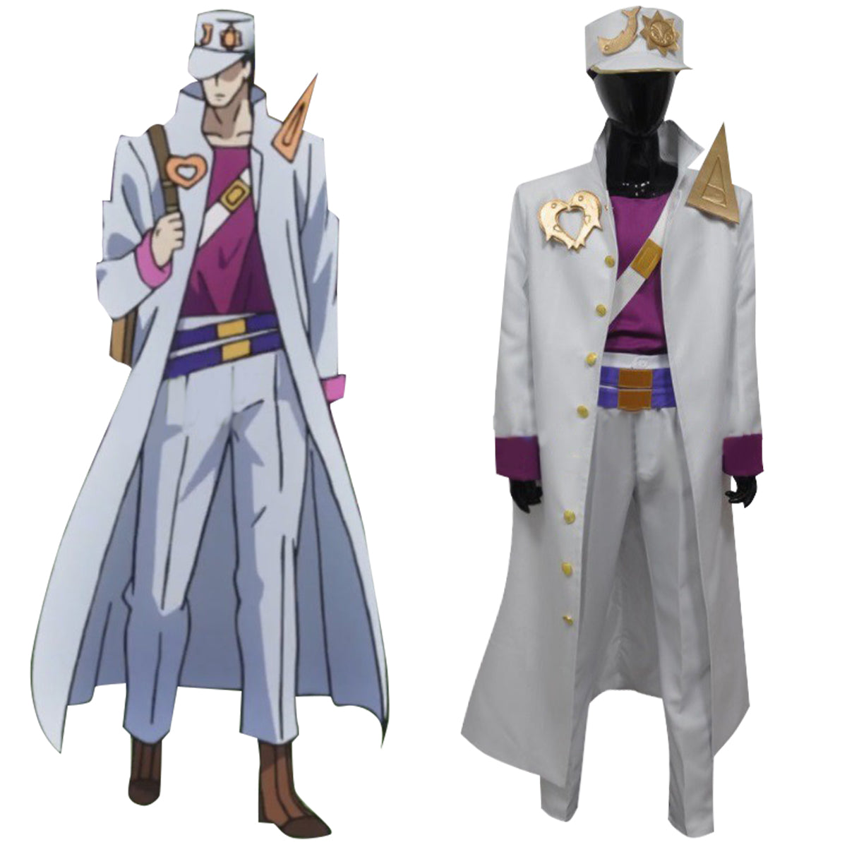 Jojo'S Bizarre Adventure: Unbreakble Diamond Jotaro Kujo Cosplay Costume - E Edition