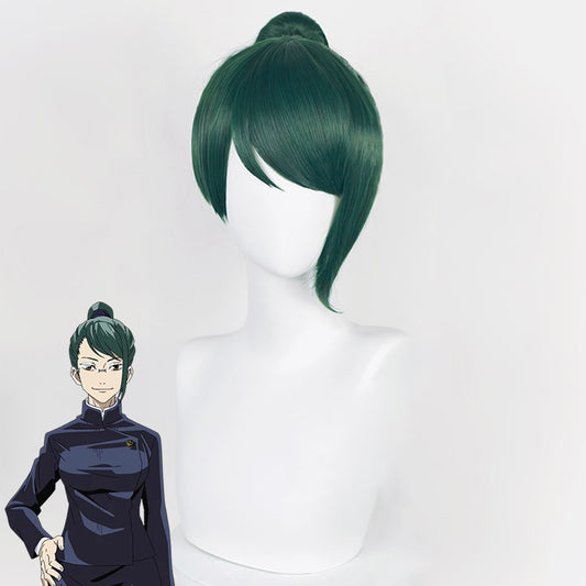 Genshin Impact Yelan Noir Violet Cosplay Perruque