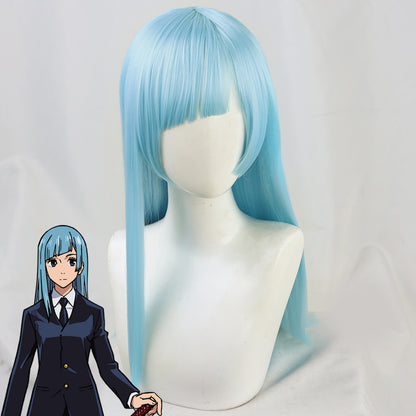 Genshin Impact Yelan Noir Violet Cosplay Perruque