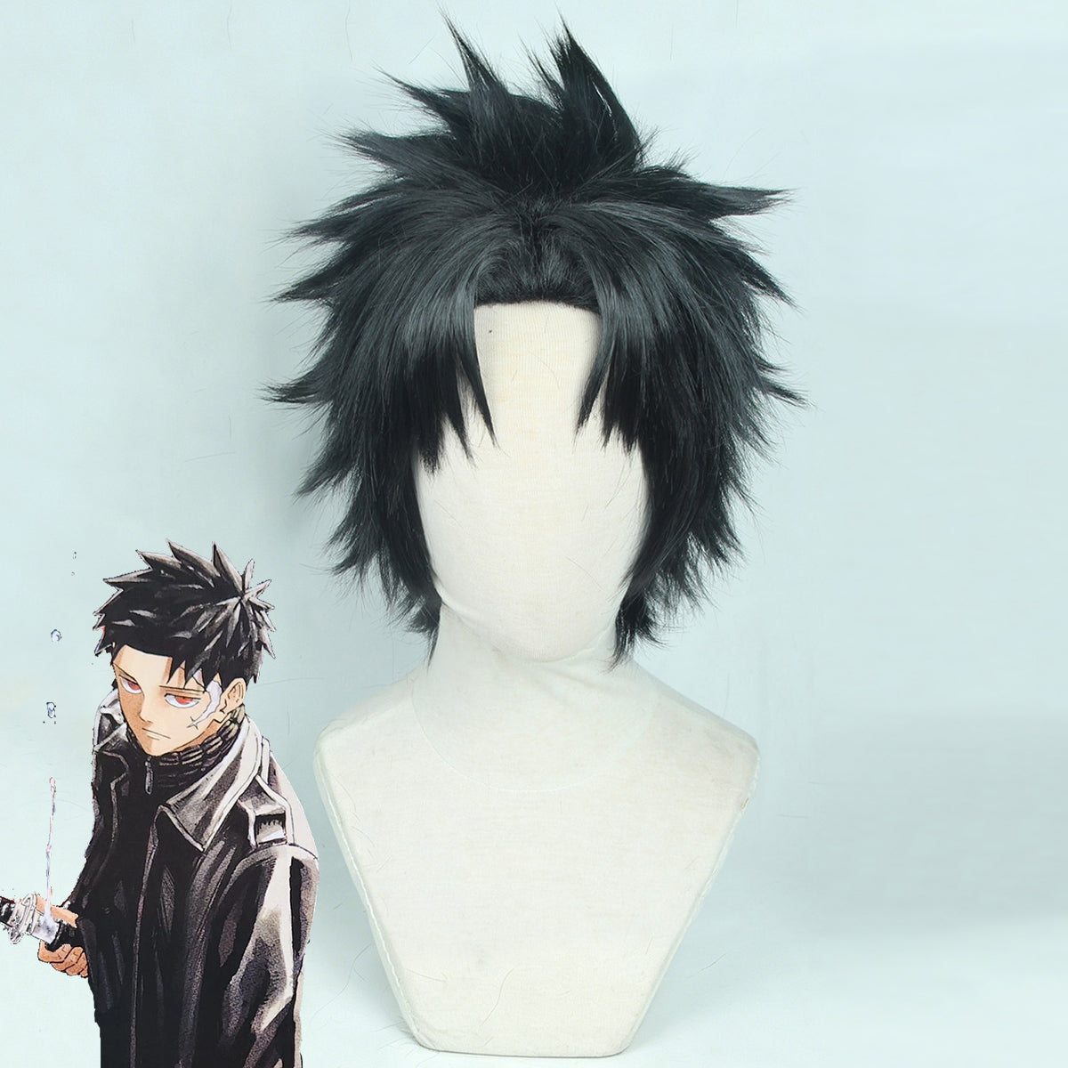 Kagurabachi Chihiro Rokuhira Black Cosplay Wig