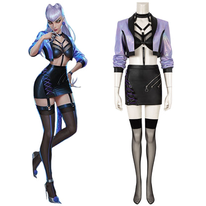 League Of Legends LOL 2020 S10 K/DA KDA All Out Evelynn Cosplay Costume