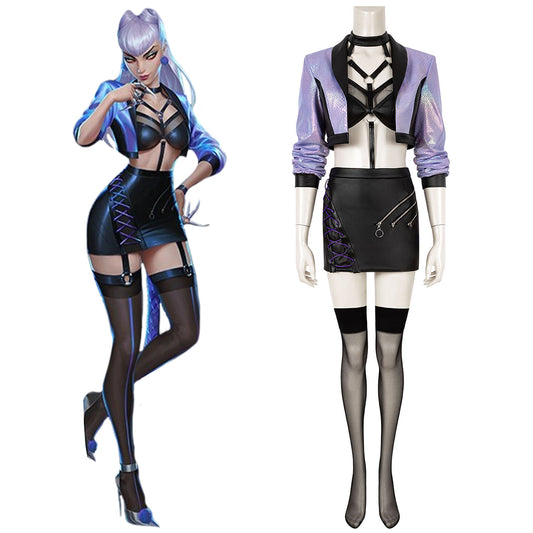 League Of Legends LOL 2020 S10 K/DA KDA All Out Evelynn Cosplay Costume