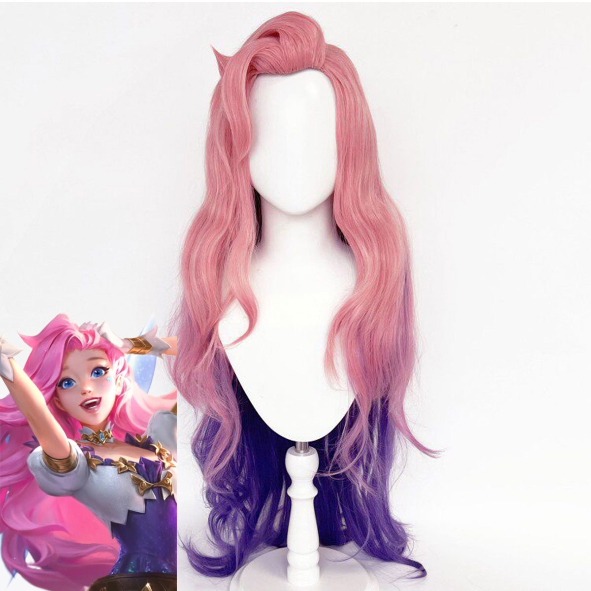 League Of Legends LOL The Starry-Eyed Songstress Pink Cosplay Wig