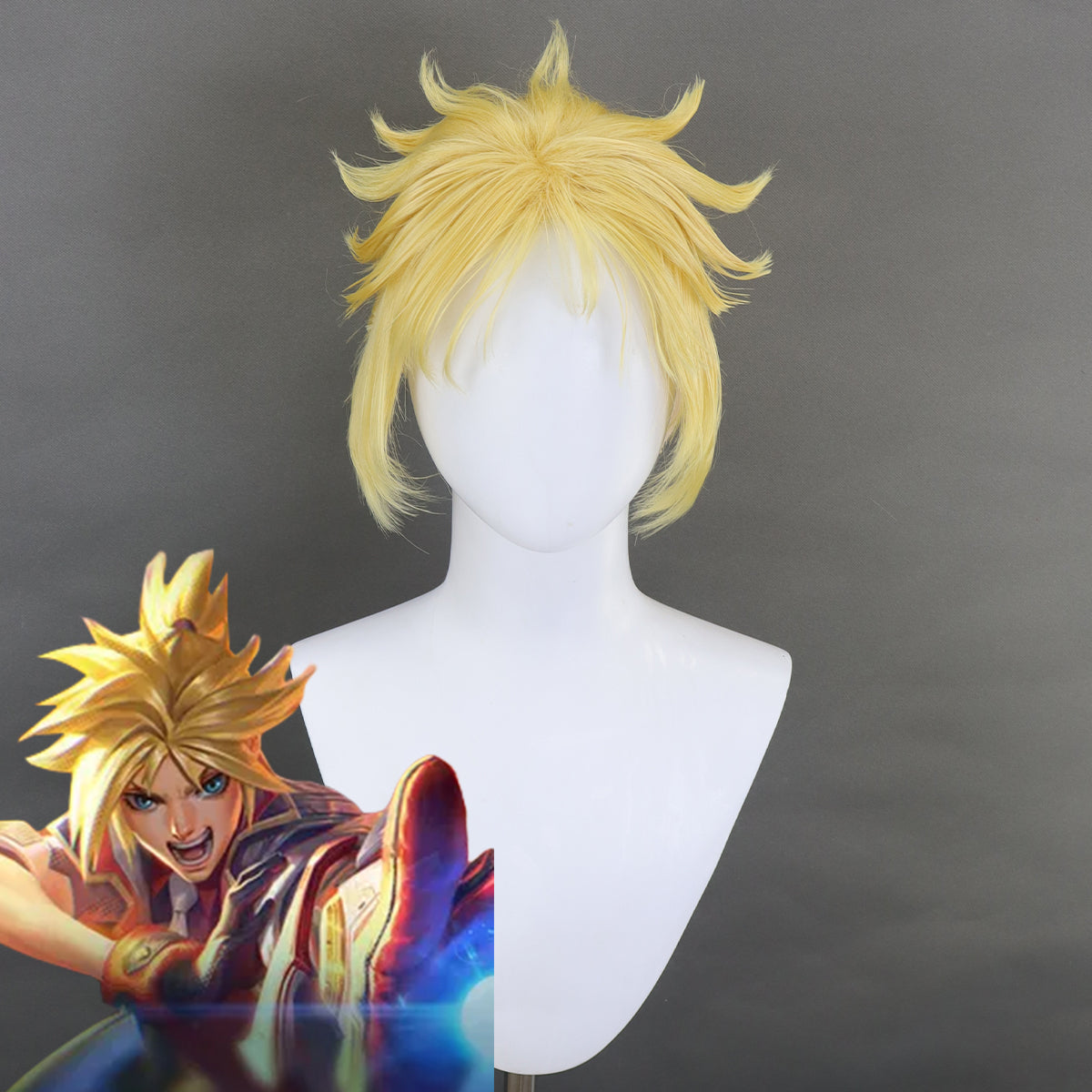 League of Legends LOL Battle Academia Ezreal Golden Cosplay Wig – Gcosplay