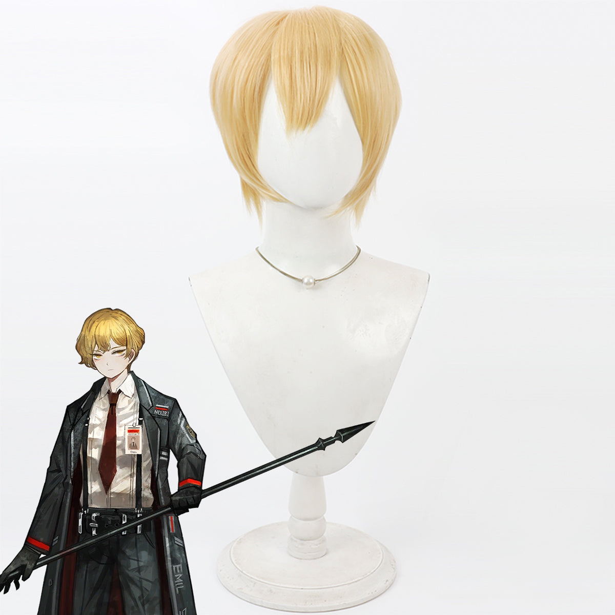 Honkai: Parrucca cosplay Star Rail Welt Yang Brown