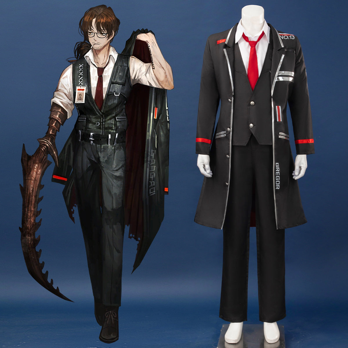 Limbus Company NO.13 Gregor Cosplay Costume