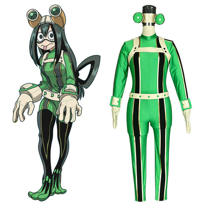 MHA Boku No Hero Akademia Tsuyu Asui Battle Suit Cosplay Costume