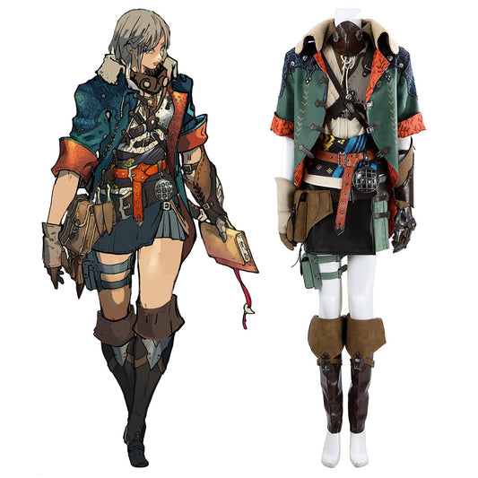 MH Wilds Hunter Hope Set Female Cosplay Costume
