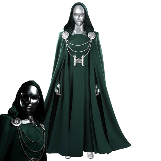 Marvel Avengers 5: Doomsday Latverian Witch Green Cosplay Costume