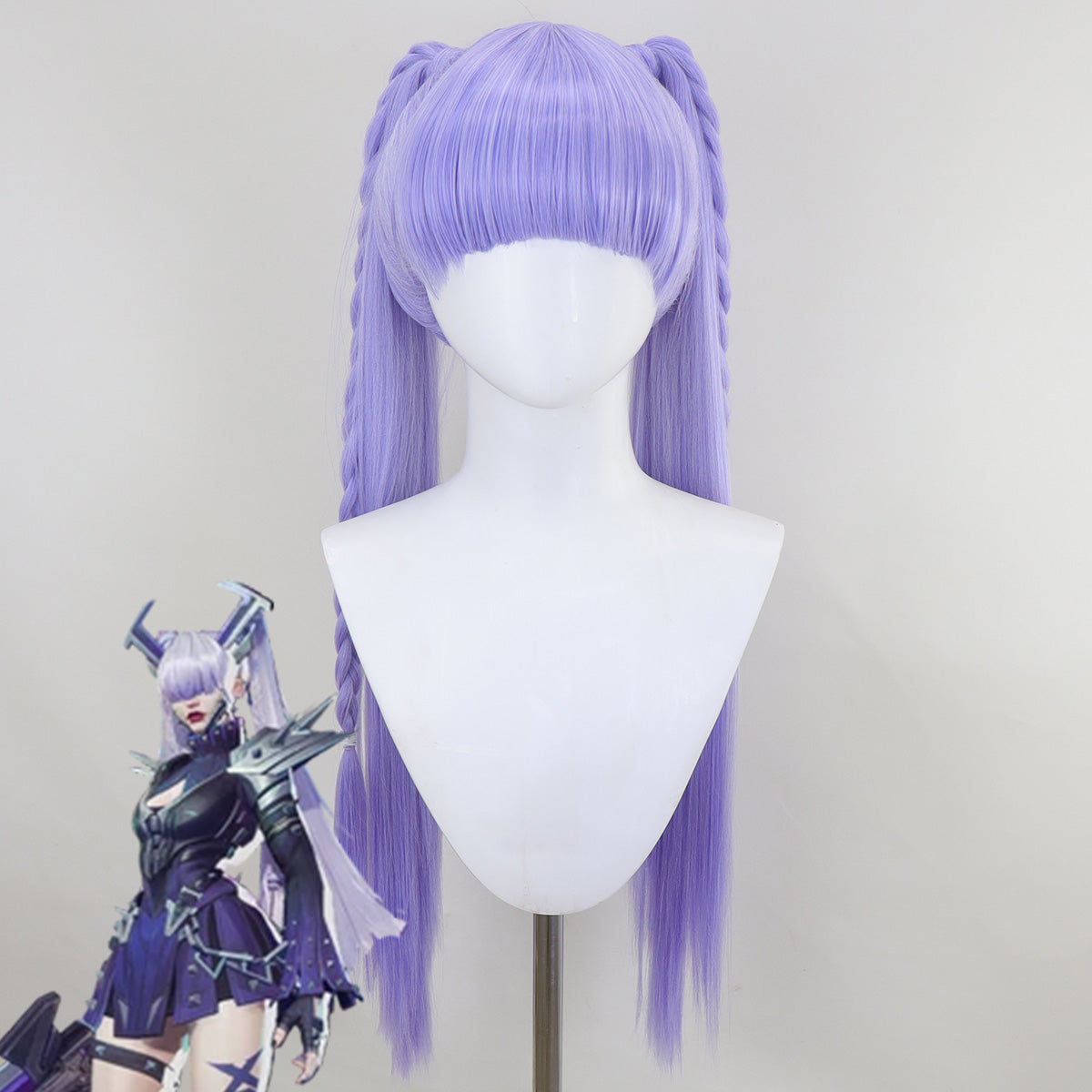 Marvel Rivals Magik PunkChild Purple Cosplay Wig