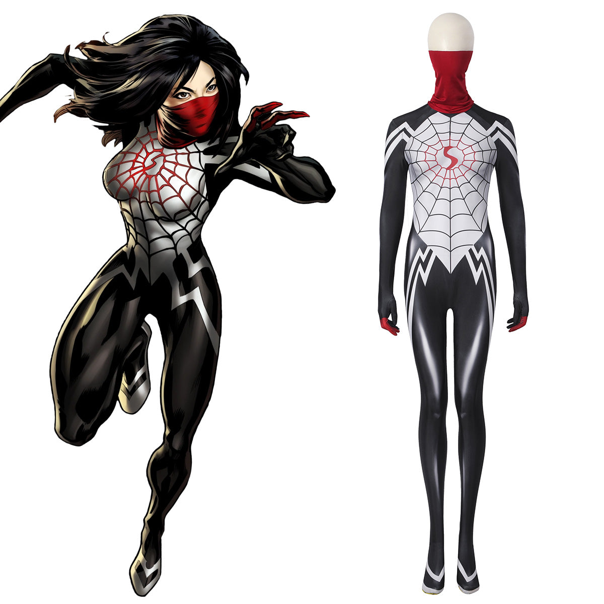 Marvel Silk Cindy Moon Spider-Man Cosplay Costume
