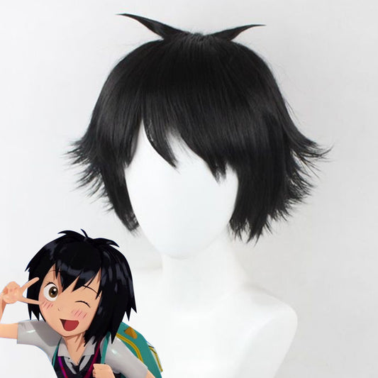 Marvel Spiderman Spider-Man: Into the Spider-Verse Peni Parker Black Cosplay Wig