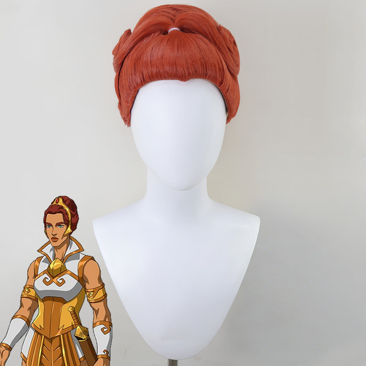 Masters of the Universe: Revelation Teela Brown Red Cosplay Wig