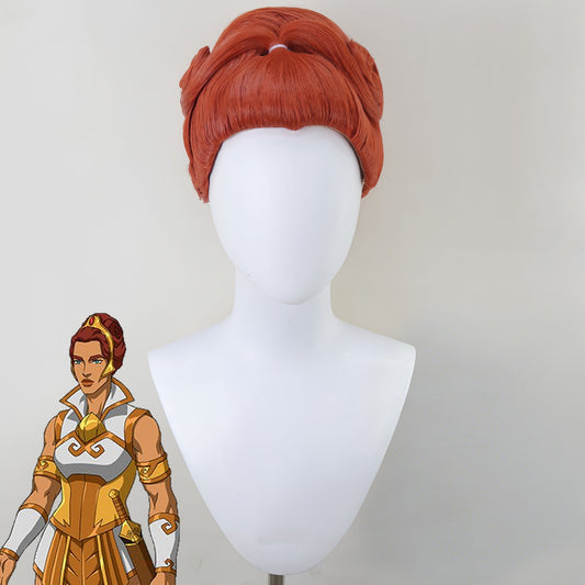 Masters of the Universe: Revelation Teela Brown Red Cosplay Wig