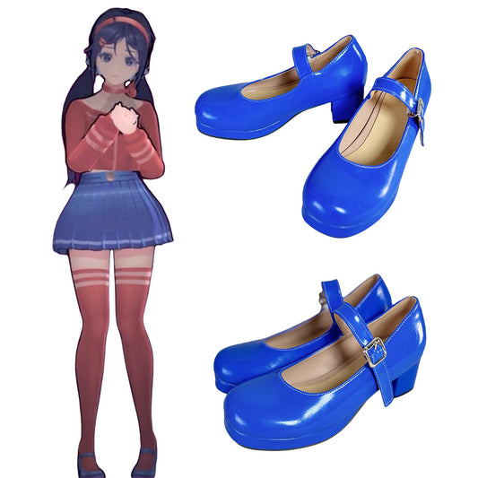 MiSide Mita Blue Cosplay Shoes