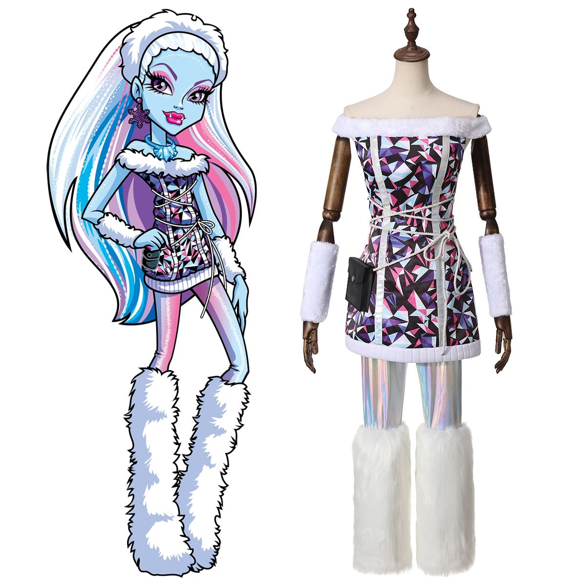 Monster High Abbey Bominable Cosplay Costume