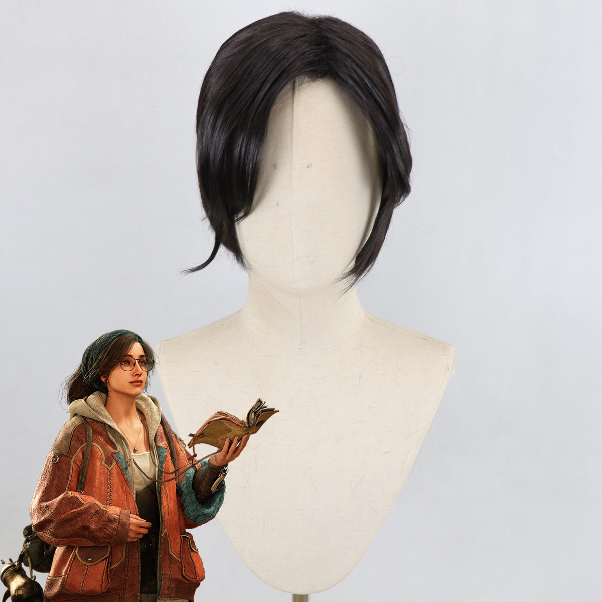 Honkai: Parrucca cosplay Star Rail Welt Yang Brown