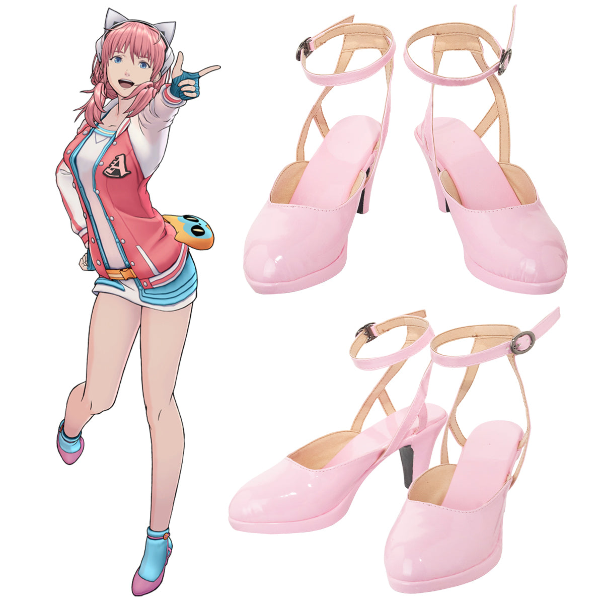 No Sleep For Kaname Date - From AI: The Somnium Files Iris Sagan Cosplay Shoes