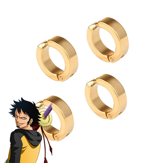 One Piece Trafalgar D Water Law Ear clip Cosplay Accessory Prop
