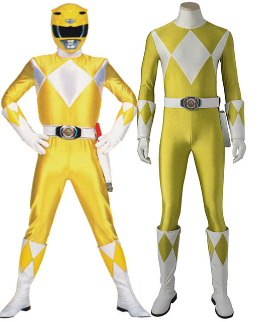 Mighty Morphin Power Rangers Yellow Ranger Cosplay Costume
