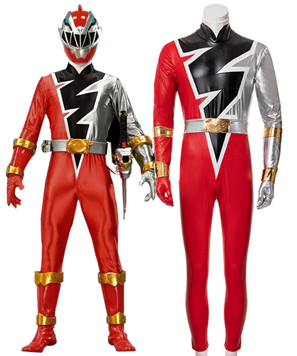 Power Rangers Dino Fury Red Ranger Cosplay Costume