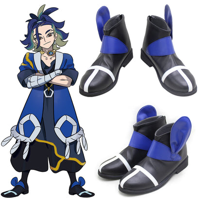 Akatsuki Deidara de Naruto Halloween zapatos blancos botas de Cosplay