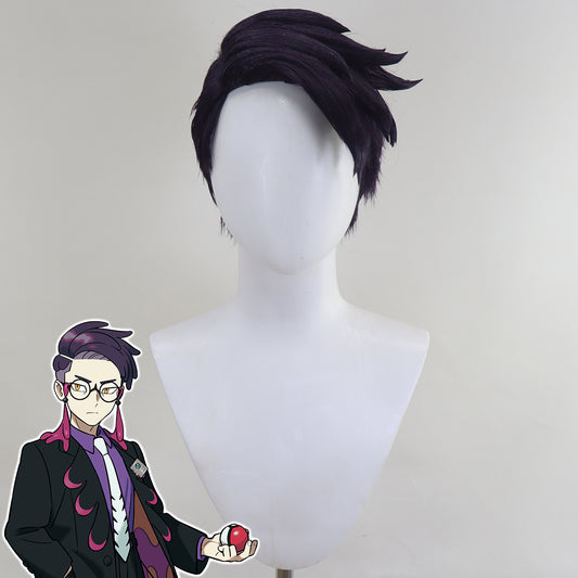 PM Legends: ZA Karasuba Corbeau Black Purple Cosplay Wig