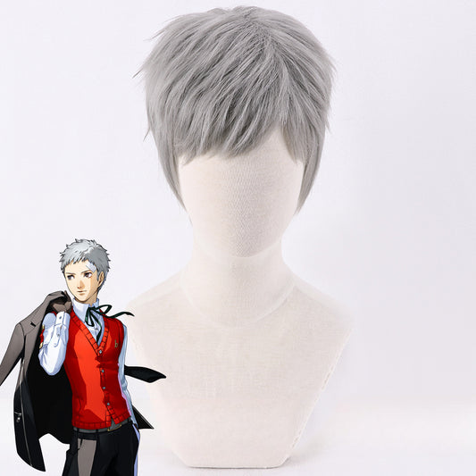 Persona 3 Reload P3R Akihiko Sanada Silver Cosplay Wig
