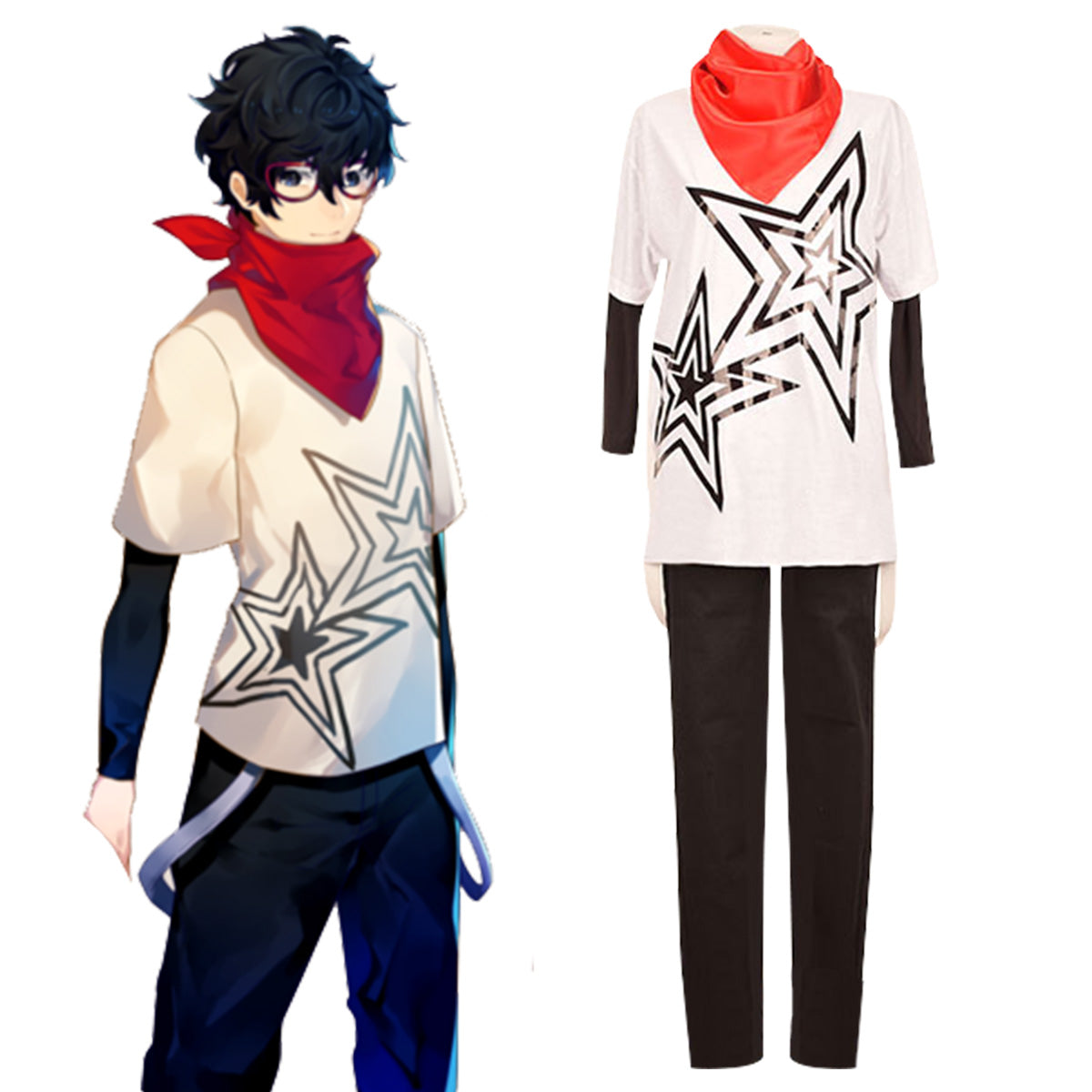 Persona 5 DLC Protagonist Akira Kurusu Ren Amamiya Cosplay Costume