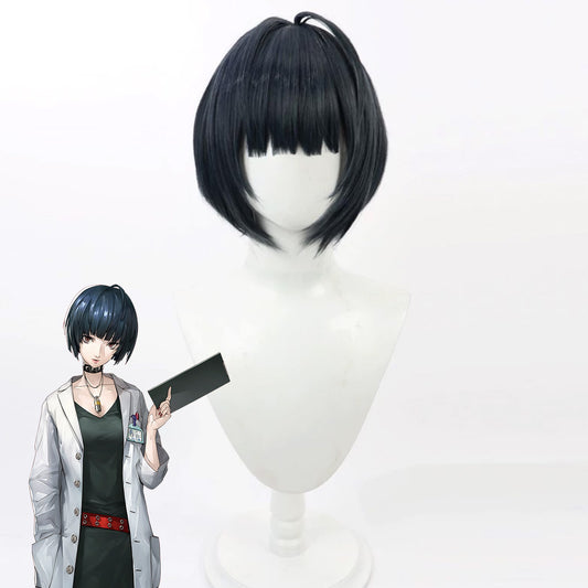 Persona 5 Tae Takemi Deep Blue Cosplay Wig