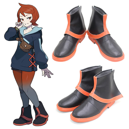 Pokemon Legends: Arceus Warden Mai Warden Arezu Black Cosplay Shoes