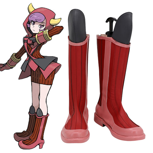 Pokemon Omega Ruby PM Courtney Red Shoes Cosplay Boots