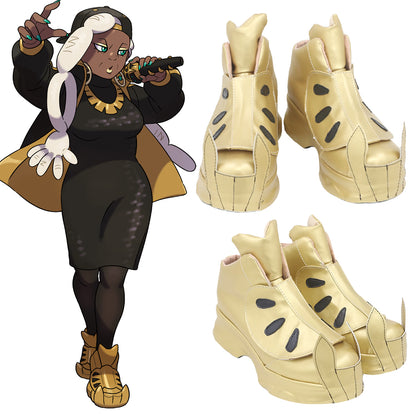 Akatsuki Deidara de Naruto Halloween zapatos blancos botas de Cosplay