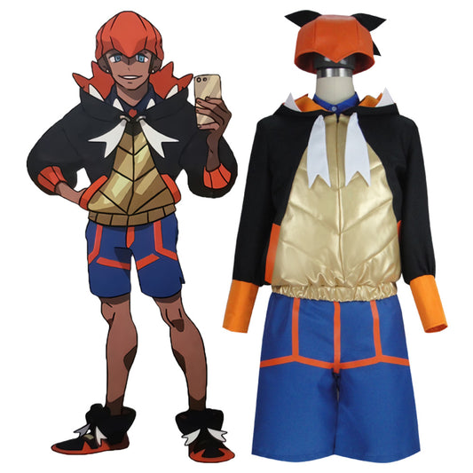 Pokemon Sword And Shield Raihan Cosplay Costume - No Glove
