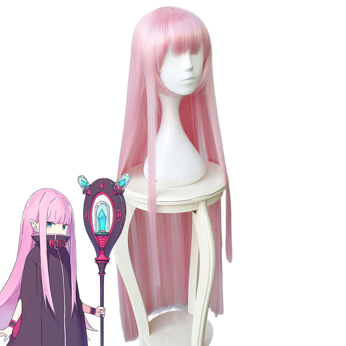 Re:Zero Re: Life In A Different World From Zero Lewes Meyer Pink Cosplay Wig