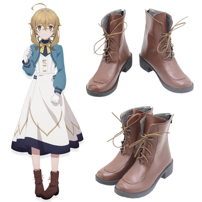 Akatsuki Deidara de Naruto Halloween zapatos blancos botas de Cosplay