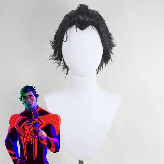 Spider-Man: Across the Spider-Verse Miguel O'Hara Spider-Man 2099 Black Cosplay Wig