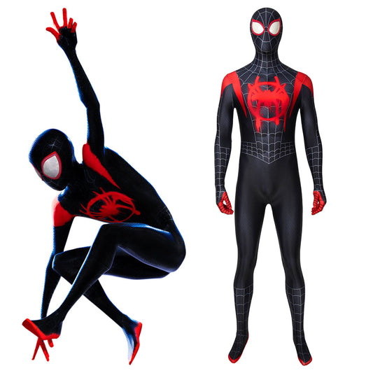 Spider-Man: Into the Spider-Verse Miles Morales Zentai Jumpsuit Cosplay Costume