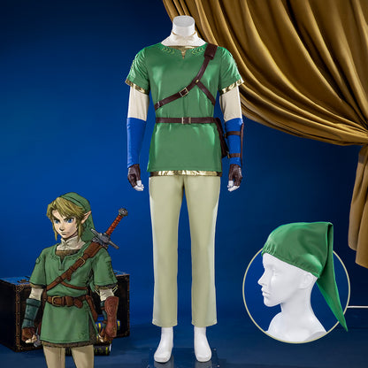 TLOZ Twilight Princess Link Green Cosplay Costume