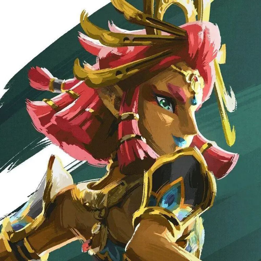 The Legend of Zelda: Tears of the Kingdom Riju Red Cosplay Wig