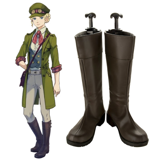 Akatsuki Deidara de Naruto Halloween zapatos blancos botas de Cosplay