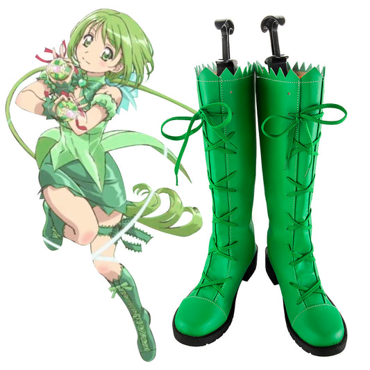 Akatsuki Deidara de Naruto Halloween zapatos blancos botas de Cosplay