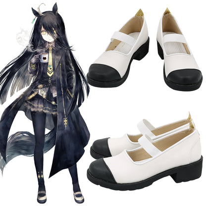 Akatsuki Deidara de Naruto Halloween zapatos blancos botas de Cosplay