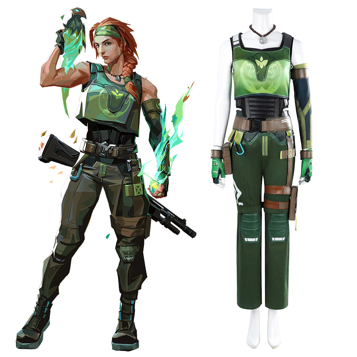 Valorant Skye Premium Edition Cosplay Costume