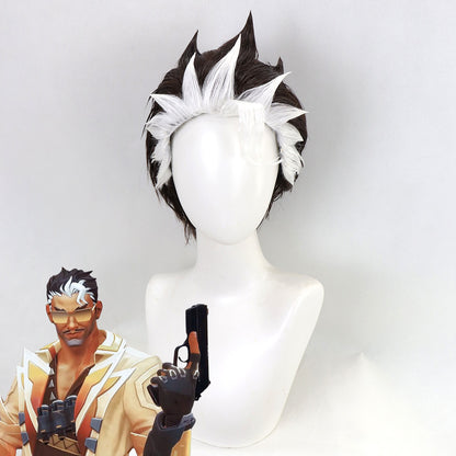 Valorant Tejo Black White Cosplay Wig